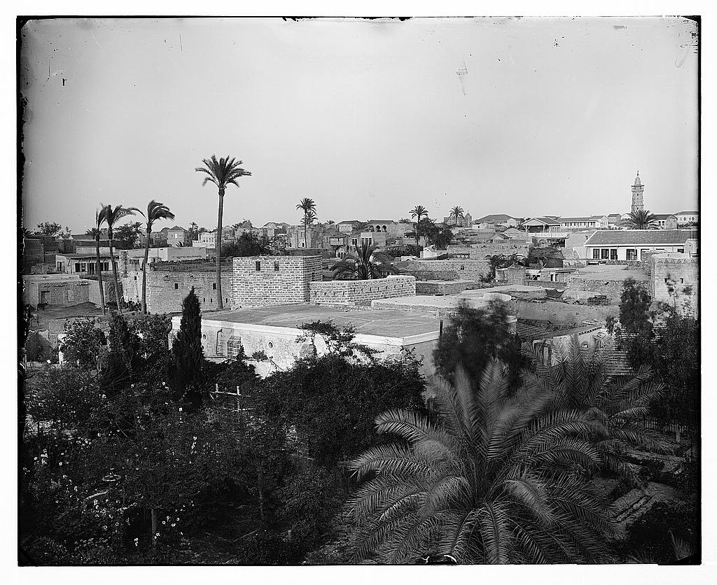غزة ما بين عام 1898 - 1946..  المصدر: مكتبة الكونغرس